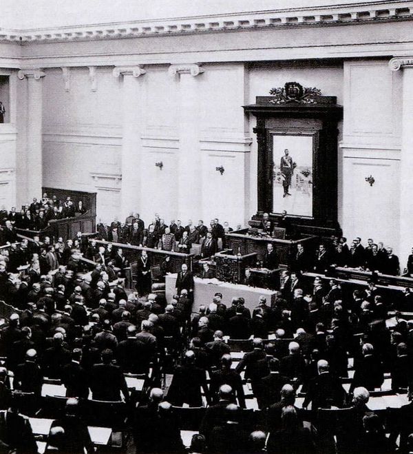 Заседание IV Государственной думы в Таврическом дворце. Между 1912 и 1914 г.
